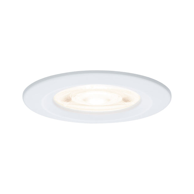 LED Einbauleuchte Nova GU10 Flat starr IP44 4,9W 550lm 230V 2700K Weiss matt
