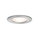LED Einbauleuchte Nova GU10 Flat starr IP44 4,9W 550lm 230V 2700K Eisen gebuerstet