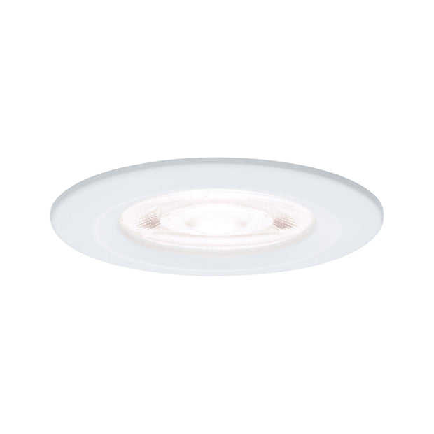 LED Einbauleuchte Nova GU10 Flat starr IP44 4,9W 550lm 230V 4000K Weiss matt