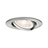 LED Einbauleuchte 3-Step-Dim Nova GU10 Flat schwenkbar 4,9W 550lm 230V dimmbar 2700K Eisen gebuerstet