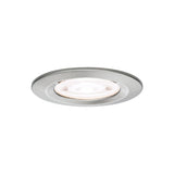 LED Einbauleuchte Nova GU10 Flat starr IP44 4,9W 550lm 230V 4000K Eisen gebuerstet