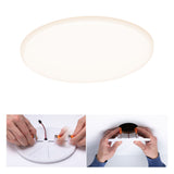 VariFit LED Einbaupanel Veluna IP44 rund 185mm 17W 1400lm 3000K Satin