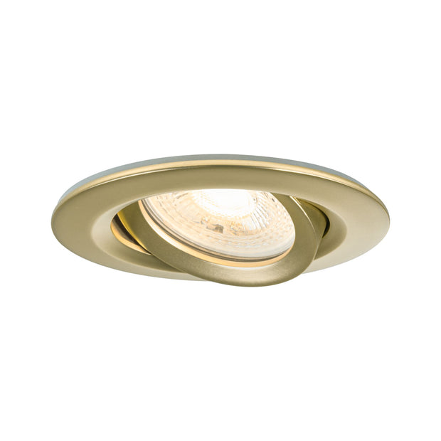 Einbauleuchte Nova Plus IP65 rund 93mm 30 Grad GU5,3 / GU10 max. 35W 230/12V dimmbar Gold matt