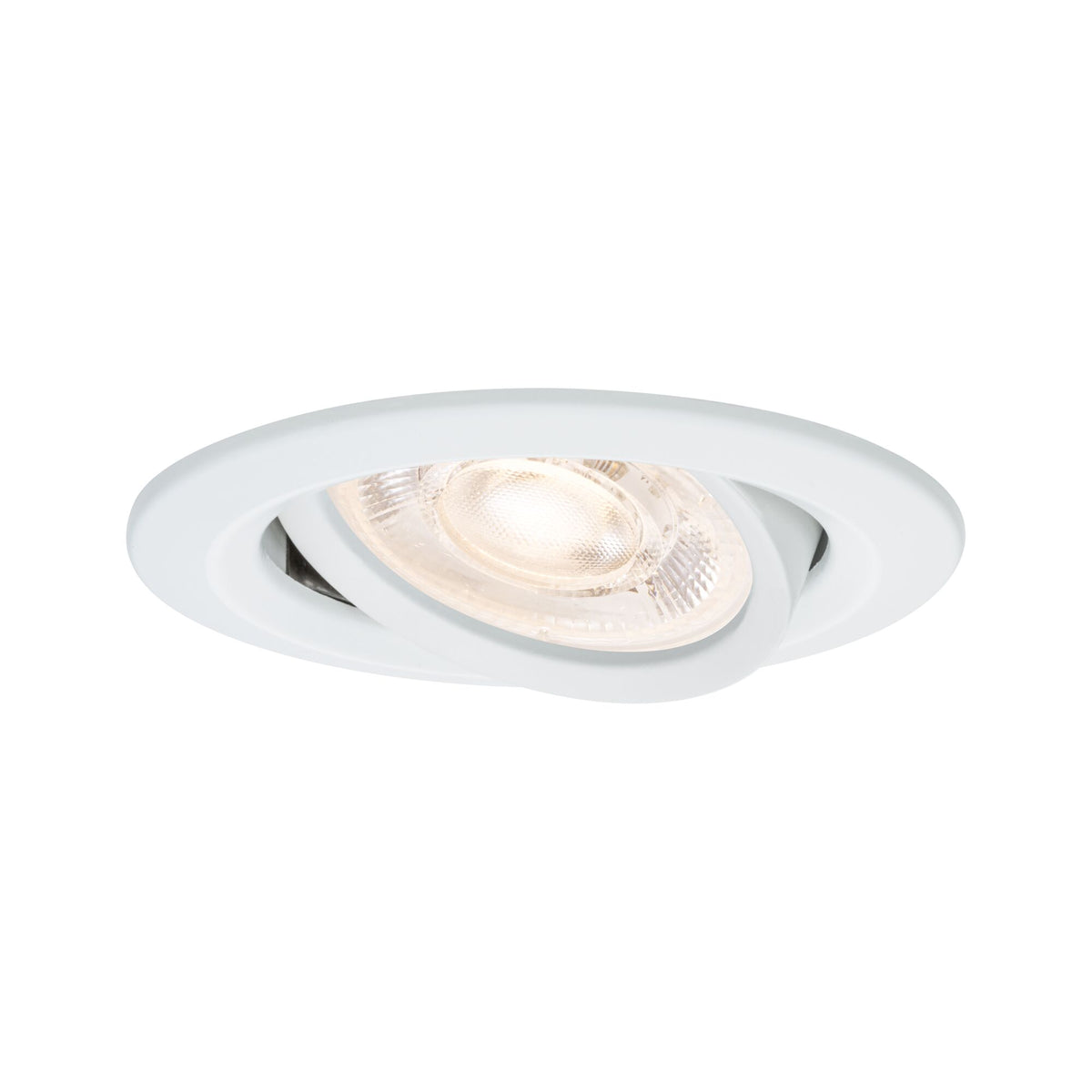 LED Einbauleuchte Nova Plus GU10 Flat IP65 93mm 4,9W 550lm 230V dimmbar 2700K Weiss matt