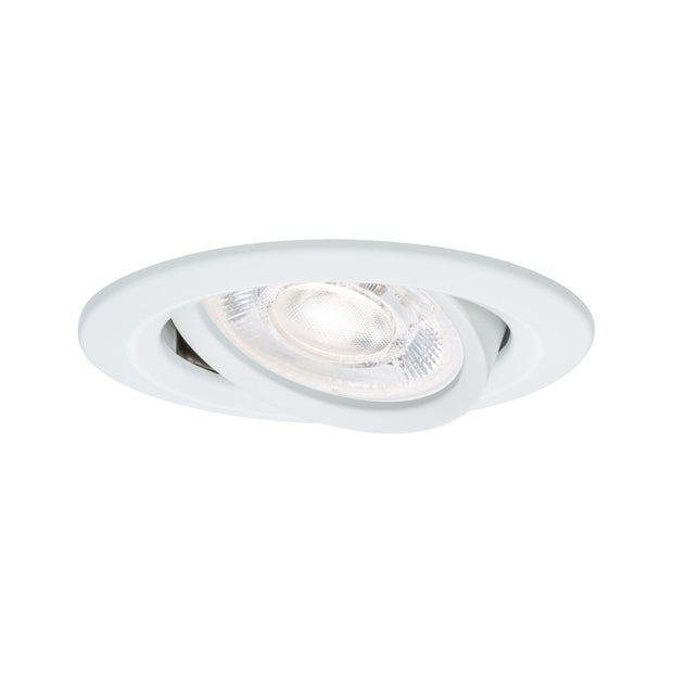 LED Einbauleuchte Nova Plus GU10 Flat IP65 93mm 4,9W 550lm 230V dimmbar 4000K Weiss matt
