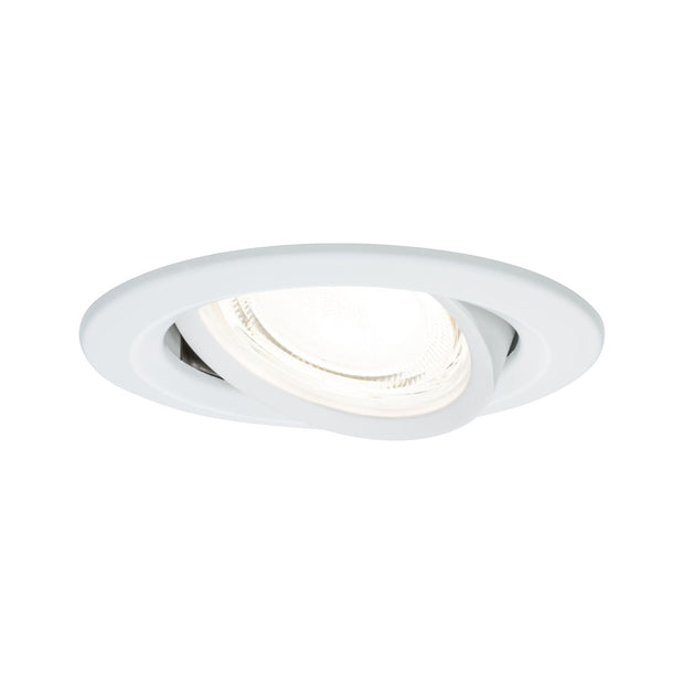 LED Einbauleuchte Nova Coin Einzelleuchte rund 84mm 50 Grad 2,8W 505lm 230V 4000K Weiss matt
