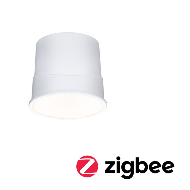 LED Modul Einbauleuchte Smart Home Zigbee 3.0 Base Coin 1er-Set rund 50mm Coin 4,9W 430lm 230V dimmbar 3000K Satin
