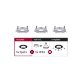 Einbauleuchte Choose Basisset starr IP44 rund 78mm max. 3x10W 230V dimmbar Alu gedreht