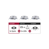 Einbauleuchte Choose Basisset schwenkbar rund 84mm 50 Grad max. 3x10W 230V dimmbar Chrom