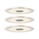 Premium LED Einbauleuchte Whirl Basisset rund 150mm 3x6W 3x450lm 230V dimmbar 3000K Alu gedreht/Satin