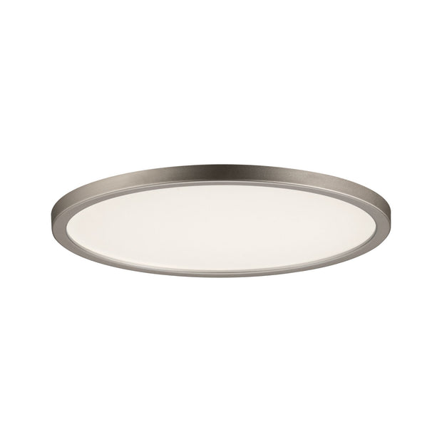 LED Einbaupanel Areo IP44 rund 180mm 11W 770lm 3000K Nickel matt dimmbar