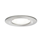 LED Einbauleuchte Nova starr IP44 rund 78mm GU10 6,5W 470lm 230V 4000K Eisen gebuerstet