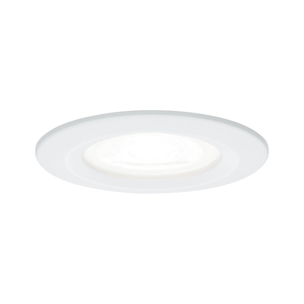 LED Einbauleuchte Nova starr IP44 rund 78mm GU10 6,5W 470lm 230V 4000K Weiss matt