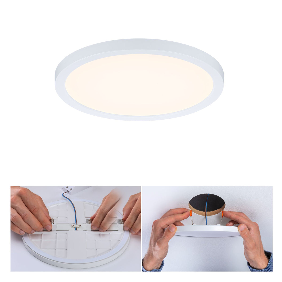 VariFit LED Einbaupanel Areo IP44 rund 175mm 13W 1200lm 3000K Weiss