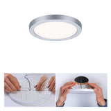 VariFit LED Einbaupanel Areo IP44 rund 118mm 6,5W 500lm 4000K Chrom matt