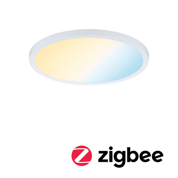 VariFit LED Einbaupanel Smart Home Zigbee 3.0 Areo IP44 rund 230mm 16W 1400lm Tunable White Weiss dimmbar