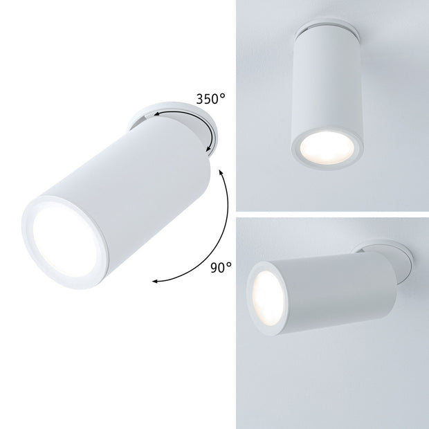LED Einbauleuchte 3-Step-Dim Turnal rund 60mm 90 Grad Coin 6W 470lm 230V dimmbar 2700K Weiss matt