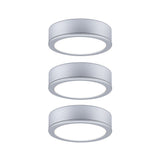 LED Unterschrankleuchte Pukk 3x3,5W 65mm 3x210lm 230V rund Chrom matt