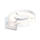 LED Aussenwandleuchte Capera Daemmerungsgesteuerter Bewegungsmelder (IR) IP44 231mm 3000K 8W / 1,2W 700lm / 0lm 230V Weiss Aluminium