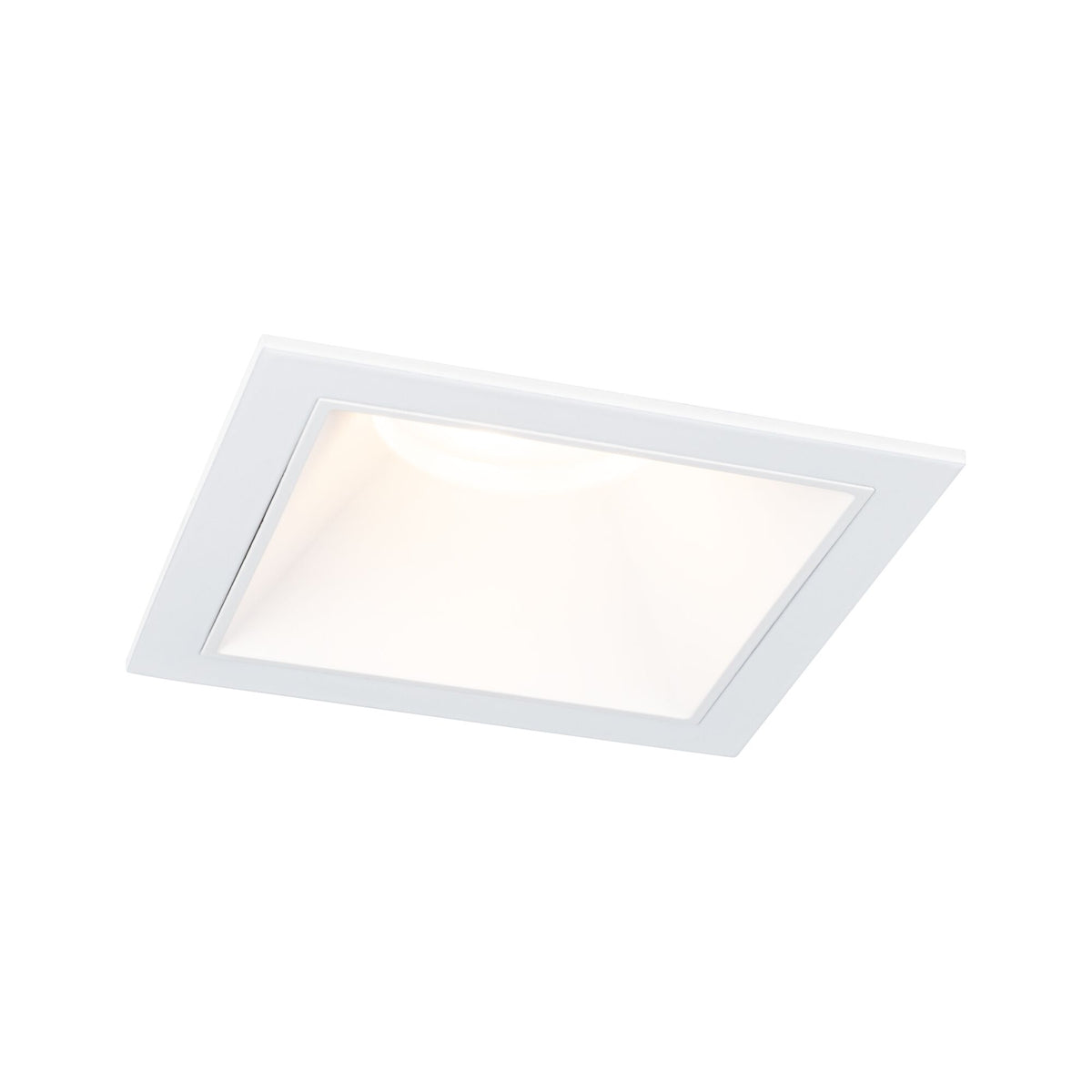 LED Einbauleuchte 3-Step-Dim Cole Coin 1er-Set IP44 eckig 88x88mm Coin 6W 470lm 230V dimmbar 2700K Weiss
