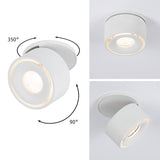 LED Einbauleuchte Spircle rund 78mm 8W 550lm 230V 3000K Weiss matt