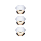 LED Einbauleuchte 3-Step-Dim Gil Coin Basisset IP44 rund 68mm Coin 3x6W 3x470lm 230V dimmbar 2700K Weiss matt/Schwarz matt