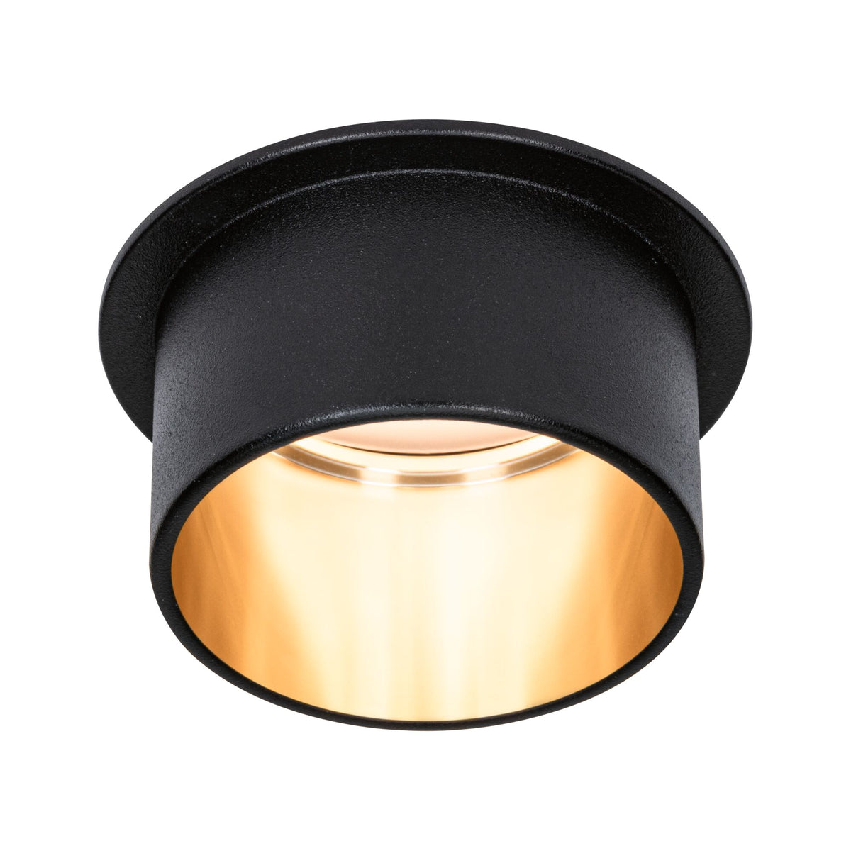 LED Einbauleuchte 3-Step-Dim Gil Coin IP44 rund 68mm Coin 6W 470lm 230V dimmbar 2700K Schwarz matt/Gold