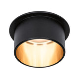 LED Einbauleuchte 3-Step-Dim Gil Coin IP44 rund 68mm Coin 6W 470lm 230V dimmbar 2700K Schwarz matt/Gold