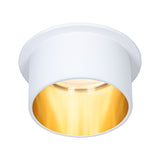 LED Einbauleuchte 3-Step-Dim Gil Coin IP44 rund 68mm Coin 6W 470lm 230V dimmbar 2700K Weiss matt/Gold