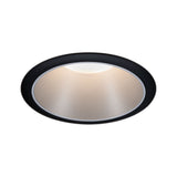 Einbauleuchte Cole rund 88mm GU10 max. 10W 230V dimmbar Schwarz/Silber