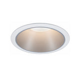Einbauleuchte Cole rund 88mm GU10 max. 10W 230V dimmbar Weiss/Silber