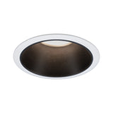 LED Einbauleuchte 3-Step-Dim Cole Coin 1er-Set IP44 rund 88mm Coin 6W 470lm 230V dimmbar 2700K Weiss/Schwarz matt