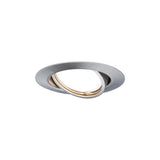 LED Einbauleuchte Base Einzelleuchte schwenkbar rund 90mm 20 Grad GU10 5W 350lm 230V 3000K Eisen gebuerstet