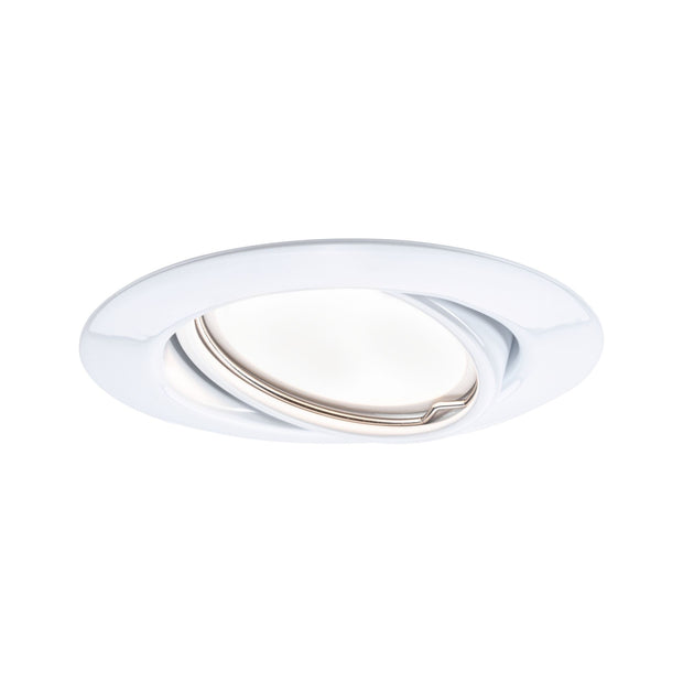 LED Einbauleuchte Base Coin Einzelleuchte schwenkbar rund 90mm 20 Grad Coin 5W 370lm 230V 3000K Weiss