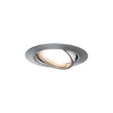 LED Einbauleuchte Base Coin Einzelleuchte schwenkbar rund 90mm 20 Grad Coin 5W 370lm 230V 3000K Eisen gebuerstet