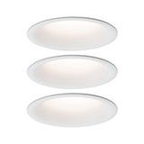 LED Einbauleuchte Cymbal Coin 3er-Set IP44 rund 77mm Coin 3x6,7W 3x430lm 230V dimmbar 2700K Weiss matt