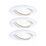 LED Einbauleuchte Base Coin Basisset schwenkbar rund 90mm 20 Grad Coin 3x5W 3x370lm 230V 3000K Weiss