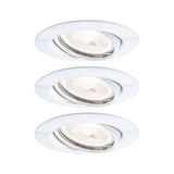 LED Einbauleuchte 3-Step-Dim Base Basisset schwenkbar rund 90mm 20 Grad GU10 3x5W 3x350lm 230V dimmbar 3000K Weiss