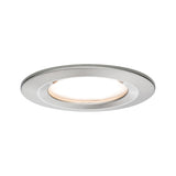 LED Einbauleuchte Nova Coin Einzelleuchte starr IP44 rund 78mm Coin 6W 470lm 230V 2700K Eisen gebuerstet