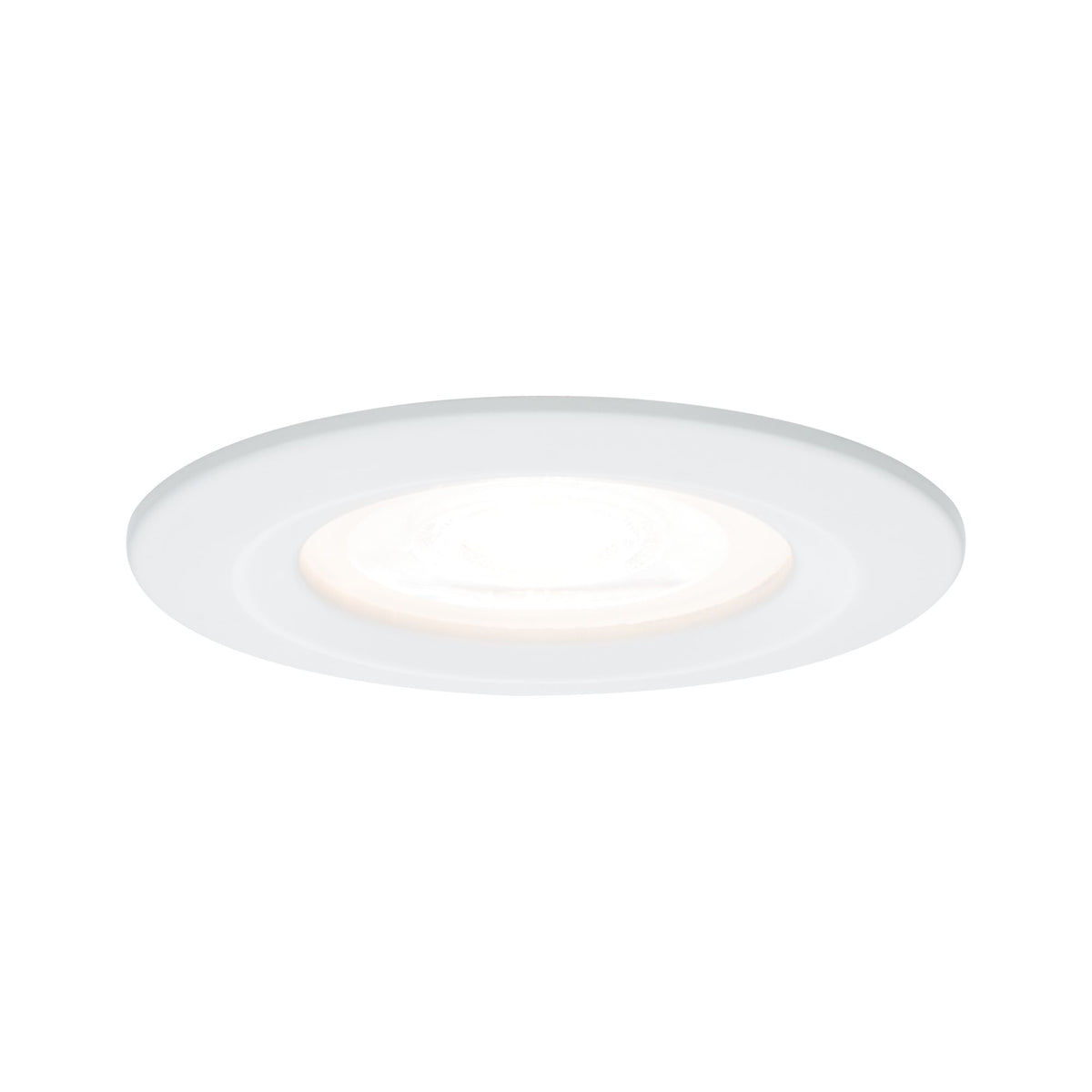 LED Einbauleuchte 3-Step-Dim Nova starr IP44 rund 78mm GU10 6,5W 460lm 230V dimmbar 2700K Weiss matt