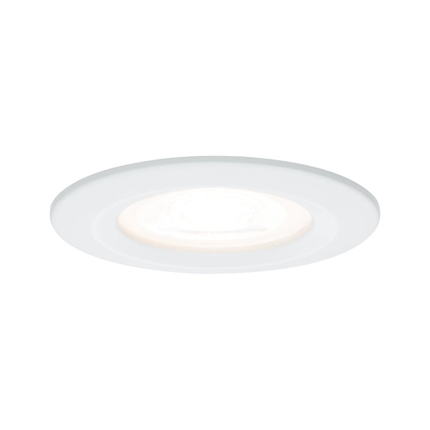 LED Einbauleuchte 3-Step-Dim Nova starr IP44 rund 78mm GU10 6,5W 460lm 230V dimmbar 2700K Weiss matt