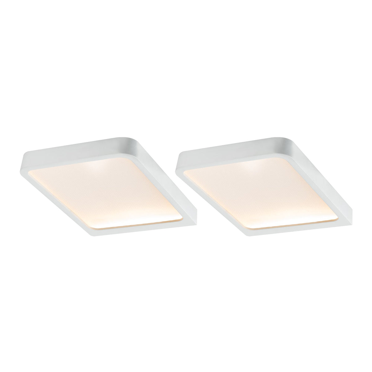 LED Unterschrankleuchte Vane 2x8W 105x140mm 2x430lm 230/12V eckig Weiss matt
