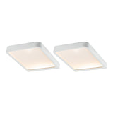 LED Unterschrankleuchte Vane 2x8W 105x140mm 2x430lm 230/12V eckig Weiss matt
