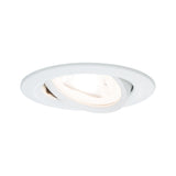 Einbauleuchte Nova schwenkbar rund 84mm 50 Grad GU10 max. 35W 230V dimmbar Weiss matt