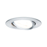 Einbauleuchte Nova schwenkbar rund 84mm 50 Grad GU10 max. 35W 230V dimmbar Alu gedreht