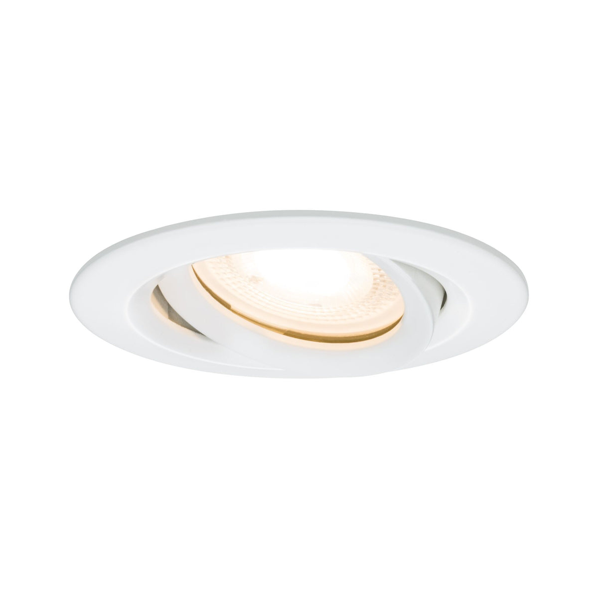 Einbauleuchte Nova Plus schwenkbar IP65 rund 93mm 30 Grad GU5,3 / GU10 max. 35W 230/12V dimmbar Weiss matt