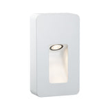 LED Aussenwandleuchte Slot IP44 rund 93x163mm 2700K 2,4W 120lm 230V 30 Grad Weiss matt Aluminium