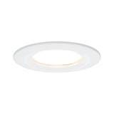 LED Einbauleuchte Nova Plus Coin Einzelleuchte starr IP44 rund 78mm Coin 6W 470lm 230V dimmbar 2700K Weiss matt