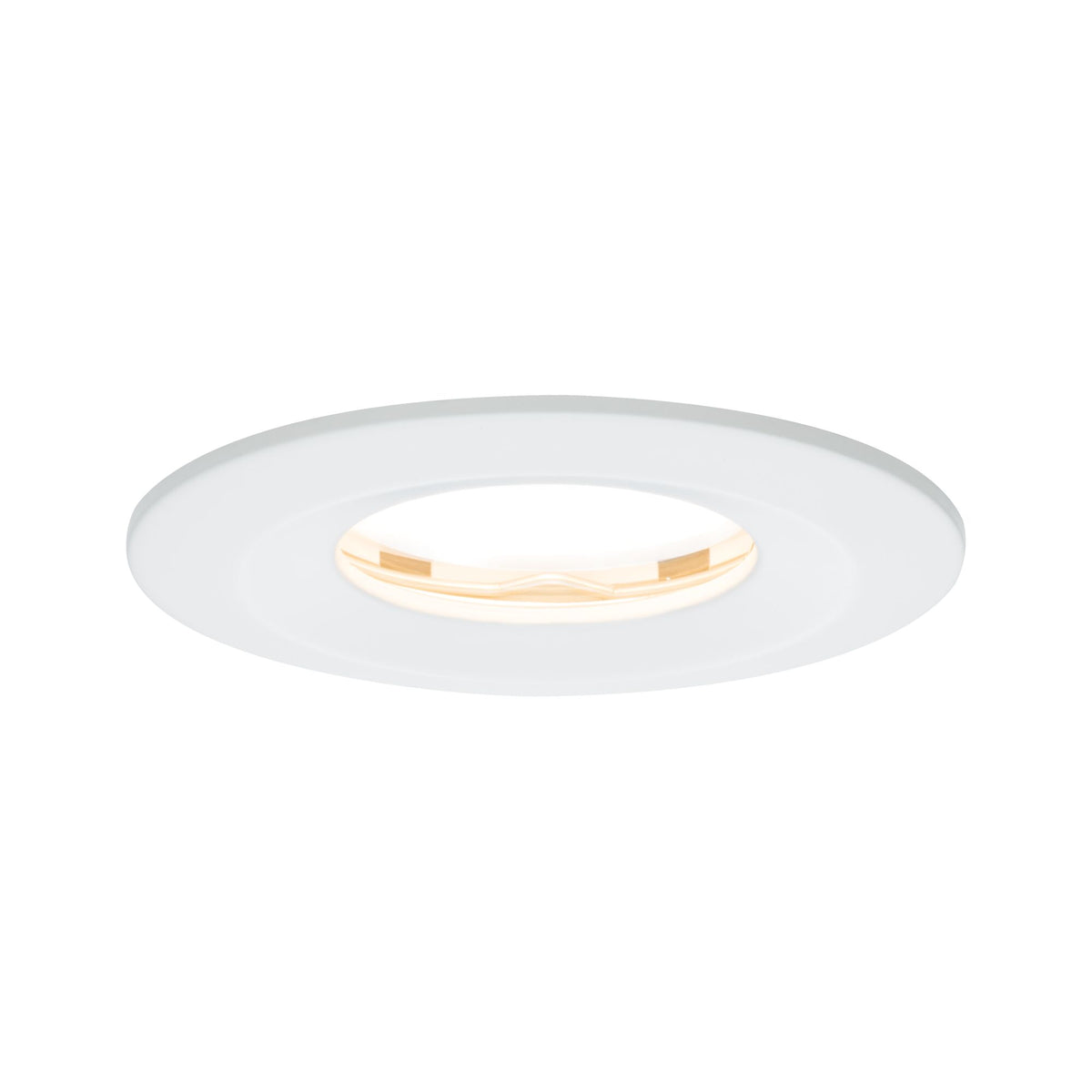 LED Einbauleuchte Nova Plus Coin starr IP65 rund 78mm Coin 6W 470lm 230V dimmbar 2700K Weiss matt