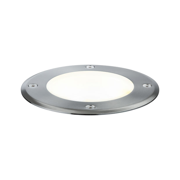 Plug & Shine LED Bodeneinbauleuchte Floor Einzelspot IP67 3000K 6W 20 Grad Silber